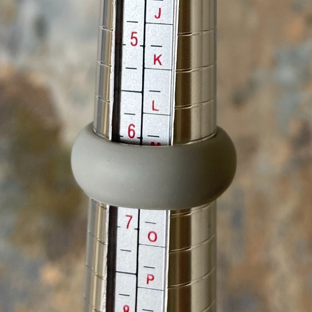 Light Grey Medical Grade Silicone Ring - Picture 2 of 4